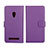 Coque Portefeuille Livre Cuir Etui Clapet L01 pour Asus Zenfone 5 Violet