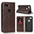 Coque Portefeuille Livre Cuir Etui Clapet L01 pour Google Pixel 3a XL Marron