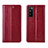 Coque Portefeuille Livre Cuir Etui Clapet L01 pour Huawei Enjoy Z 5G Rouge