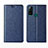 Coque Portefeuille Livre Cuir Etui Clapet L01 pour Huawei Honor Play4T Bleu