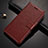 Coque Portefeuille Livre Cuir Etui Clapet L01 pour Huawei Mate 30 Lite Marron