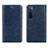 Coque Portefeuille Livre Cuir Etui Clapet L01 pour Huawei Nova 7 5G Bleu