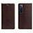 Coque Portefeuille Livre Cuir Etui Clapet L01 pour Huawei Nova 7 5G Marron