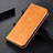 Coque Portefeuille Livre Cuir Etui Clapet L01 pour Huawei Nova Lite 3 Plus Orange
