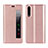 Coque Portefeuille Livre Cuir Etui Clapet L01 pour Huawei P20 Pro Or Rose