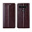 Coque Portefeuille Livre Cuir Etui Clapet L01 pour LG K41S Marron