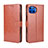 Coque Portefeuille Livre Cuir Etui Clapet L01 pour Motorola Moto One 5G Marron