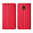 Coque Portefeuille Livre Cuir Etui Clapet L01 pour Nokia 1.3 Rouge