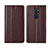 Coque Portefeuille Livre Cuir Etui Clapet L01 pour Oppo A11 Marron