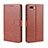 Coque Portefeuille Livre Cuir Etui Clapet L01 pour Oppo A12e Marron