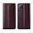 Coque Portefeuille Livre Cuir Etui Clapet L01 pour Oppo A53 5G Marron