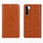 Coque Portefeuille Livre Cuir Etui Clapet L01 pour Oppo A91 Orange
