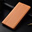 Coque Portefeuille Livre Cuir Etui Clapet L01 pour Oppo Find X2 Orange