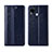 Coque Portefeuille Livre Cuir Etui Clapet L01 pour Realme C15 Bleu Royal