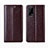 Coque Portefeuille Livre Cuir Etui Clapet L01 pour Realme Q2 5G Marron