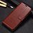 Coque Portefeuille Livre Cuir Etui Clapet L01 pour Realme XT Marron