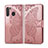 Coque Portefeuille Livre Cuir Etui Clapet L01 pour Samsung Galaxy A21 Or Rose