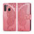 Coque Portefeuille Livre Cuir Etui Clapet L01 pour Samsung Galaxy A21 Rose