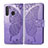 Coque Portefeuille Livre Cuir Etui Clapet L01 pour Samsung Galaxy A21 Violet Clair