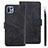 Coque Portefeuille Livre Cuir Etui Clapet L01 pour Samsung Galaxy F42 5G Noir