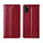 Coque Portefeuille Livre Cuir Etui Clapet L01 pour Samsung Galaxy M51 Vin Rouge