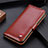 Coque Portefeuille Livre Cuir Etui Clapet L01 pour Samsung Galaxy Note 20 5G Marron