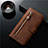 Coque Portefeuille Livre Cuir Etui Clapet L01 pour Samsung Galaxy S20 Ultra 5G Marron