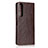 Coque Portefeuille Livre Cuir Etui Clapet L01 pour Sony Xperia 1 II Marron