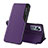 Coque Portefeuille Livre Cuir Etui Clapet L01 pour Xiaomi Mi 12 5G Violet