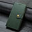 Coque Portefeuille Livre Cuir Etui Clapet L01 pour Xiaomi Mi Note 10 Lite Vert