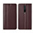 Coque Portefeuille Livre Cuir Etui Clapet L01 pour Xiaomi Redmi K30 4G Marron