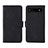 Coque Portefeuille Livre Cuir Etui Clapet L01Z pour Google Pixel 6a 5G Noir