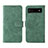 Coque Portefeuille Livre Cuir Etui Clapet L01Z pour Google Pixel 6a 5G Vert