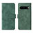 Coque Portefeuille Livre Cuir Etui Clapet L01Z pour Google Pixel 7 Pro 5G Vert