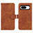 Coque Portefeuille Livre Cuir Etui Clapet L01Z pour Google Pixel 8 5G Marron