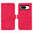 Coque Portefeuille Livre Cuir Etui Clapet L01Z pour Google Pixel 8 5G Rose Rouge