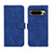 Coque Portefeuille Livre Cuir Etui Clapet L01Z pour Google Pixel 8 Pro 5G Bleu