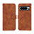 Coque Portefeuille Livre Cuir Etui Clapet L01Z pour Google Pixel 8 Pro 5G Marron