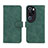 Coque Portefeuille Livre Cuir Etui Clapet L01Z pour Huawei P60 Art Vert