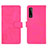 Coque Portefeuille Livre Cuir Etui Clapet L01Z pour LG Stylo 7 Rose Rouge