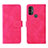 Coque Portefeuille Livre Cuir Etui Clapet L01Z pour Motorola Moto G Play Gen 2 Rose Rouge