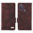 Coque Portefeuille Livre Cuir Etui Clapet L01Z pour Motorola Moto G10 Marron