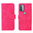 Coque Portefeuille Livre Cuir Etui Clapet L01Z pour Motorola Moto G31 Rose Rouge