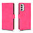 Coque Portefeuille Livre Cuir Etui Clapet L01Z pour Motorola Moto G52j 5G Rose Rouge