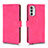 Coque Portefeuille Livre Cuir Etui Clapet L01Z pour Motorola Moto G71s 5G Rose Rouge