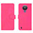 Coque Portefeuille Livre Cuir Etui Clapet L01Z pour Nokia 1.4 Rose Rouge