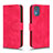 Coque Portefeuille Livre Cuir Etui Clapet L01Z pour Nokia C02 Rose Rouge