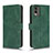 Coque Portefeuille Livre Cuir Etui Clapet L01Z pour Nokia C210 Vert