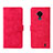 Coque Portefeuille Livre Cuir Etui Clapet L01Z pour Nokia C30 Rose Rouge