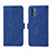 Coque Portefeuille Livre Cuir Etui Clapet L01Z pour Nokia C300 Bleu